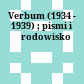 Verbum : (1934 - 1939) ; pismi i środowisko