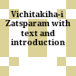 Vichitakiha-i Zatsparam : with text and introduction