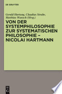 Von der Systemphilosophie zur systematischen Philosophie - Nicolai Hartmann /