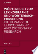 Wörterbuch zur Lexikographie und Wörterbuchforschung.