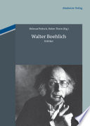 Walter Boehlich : : Kritiker /