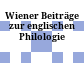 Wiener Beiträge zur englischen Philologie