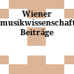 Wiener musikwissenschaftliche Beiträge