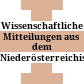 Wissenschaftliche Mitteilungen aus dem Niederösterreichischen Landesmuseum
