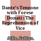 Dante's Tenzone with Forese Donati : : The Reprehension of Vice /