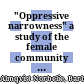 "Oppressive narrowness" : a study of the female community in George Eliot's early writings