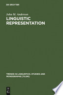 Linguistic Representation : : Structural Analogy and Stratification /