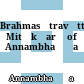 Brahmasūtravṛtti Mitākṣarā of Annambhaṭṭa