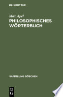 Philosophisches Wörterbuch /