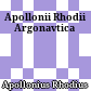 Apollonii Rhodii Argonavtica