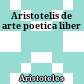 Aristotelis de arte poetica liber
