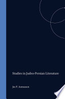 Studies in Judeo-Persian literature /