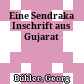 Eine Sendraka Inschrift aus Gujarat