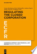 Regulating the Closed Corporation /