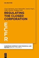 Regulating the closed corporation /