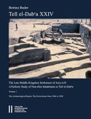 The Late Middle Kingdom settlement of area A/II : a holistic study of non-élite inhabitants at Tell el-Dabʿa