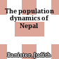 The population dynamics of Nepal
