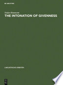 The Intonation of Givenness : : Evidence from German /