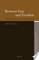 Between fear and freedom : essays on the interpretation of Jeremiah 30-31 /
