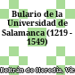 Bulario de la Universidad de Salamanca : (1219 - 1549)