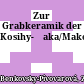 Zur Grabkeramik der Kosihy-Čaka/Makó-Kultur