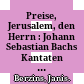 Preise, Jerusalem, den Herrn : : Johann Sebastian Bachs Kantaten zur Ratswahl - Historische Zusammenhänge und gegenwärtige liturgische Verwendung.