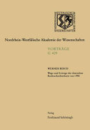 Wege und Irrwege der deutschen Rechtschreibreform von 1998 : : a Korrekturen des 2004 eingesetzten Rates für deutsche Rechtschreibung /
