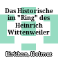 Das Historische im "Ring" des Heinrich Wittenweiler