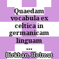 Quaedam vocabula ex celtica in germanicam linguam translata quid de legis Grimmi tempore doceant
