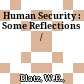 Human Security : : Some Reflections /