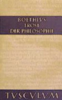 Trost der Philosophie : lateinisch und deutsch = Consolatio philosophiae