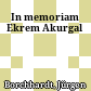 In memoriam Ekrem Akurgal