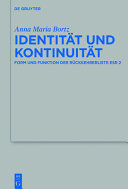 Identitat und Kontinuitat : : Form und Funktion der Ruckkehrerliste Esr 2 /