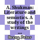A. Shukman: Literature and semiotics. A study of the writings of Yu. M. Lotman, Amsterdam [u.a.] 1977 : [Rezension]
