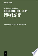 Geschichte der englischen Litteratur.