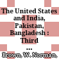 The United States and India, Pakistan, Bangladesh : : Third Edition /
