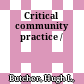 Critical community practice /