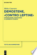 Demostene, "Contro Leptine" : : Introduzione, Traduzione e Commento Storico /