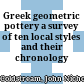 Greek geometric pottery : a survey of ten local styles and their chronology