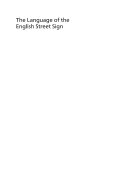 The Language of the English Street Sign /