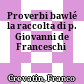 Proverbi bawlé : la raccolta di p. Giovanni de Franceschi