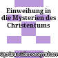 Einweihung in die Mysterien des Christentums