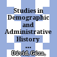 Studies in Demographic and Administrative History of Ottoman Hungary /