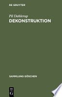 Dekonstruktion : : Die Literaturtheorie der 1990er /
