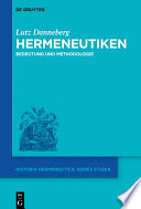 Hermeneutiken : : Bedeutung und Methodologie /