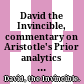 David the Invincible, commentary on Aristotle's Prior analytics : old Armenian text /