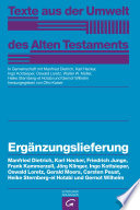 Texte aus der Umwelt des Alten Testaments.