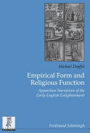 Empirical Form and Religious Function : Apparition Narratives of the Early English Enlightenment