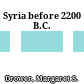 Syria before 2200 B.C.