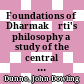 Foundations of Dharmakīrti's philosophy : a study of the central issues in his ontology, logic and epistemology with the particular attention to the Svopajñavṛtti